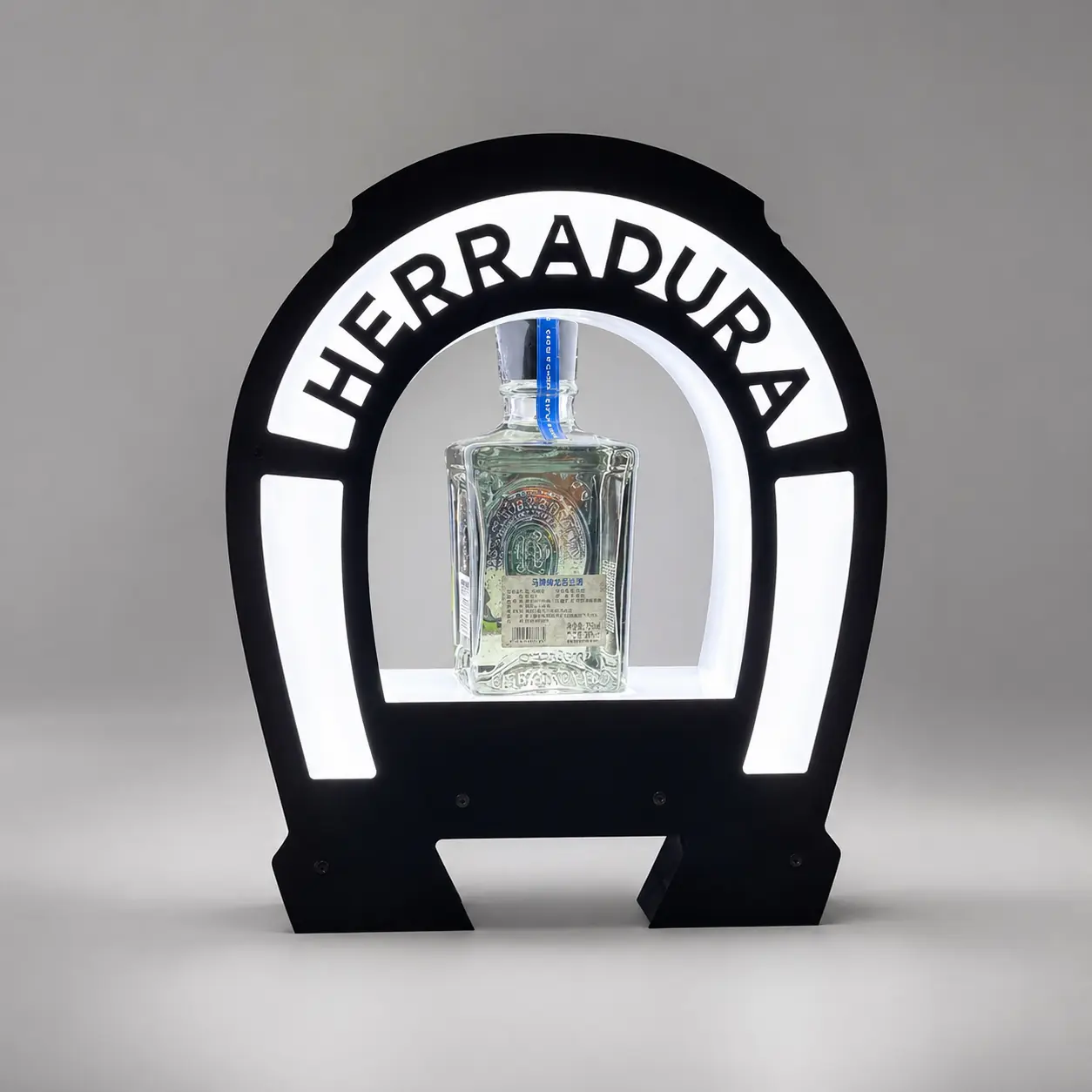 Herradura tequila illuminated display