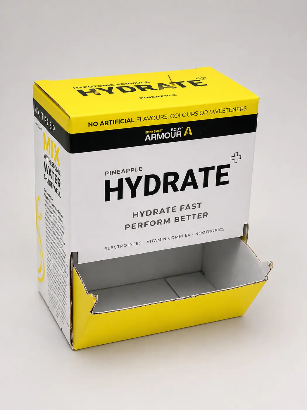 Armour Hydrate shelf-ready counter display